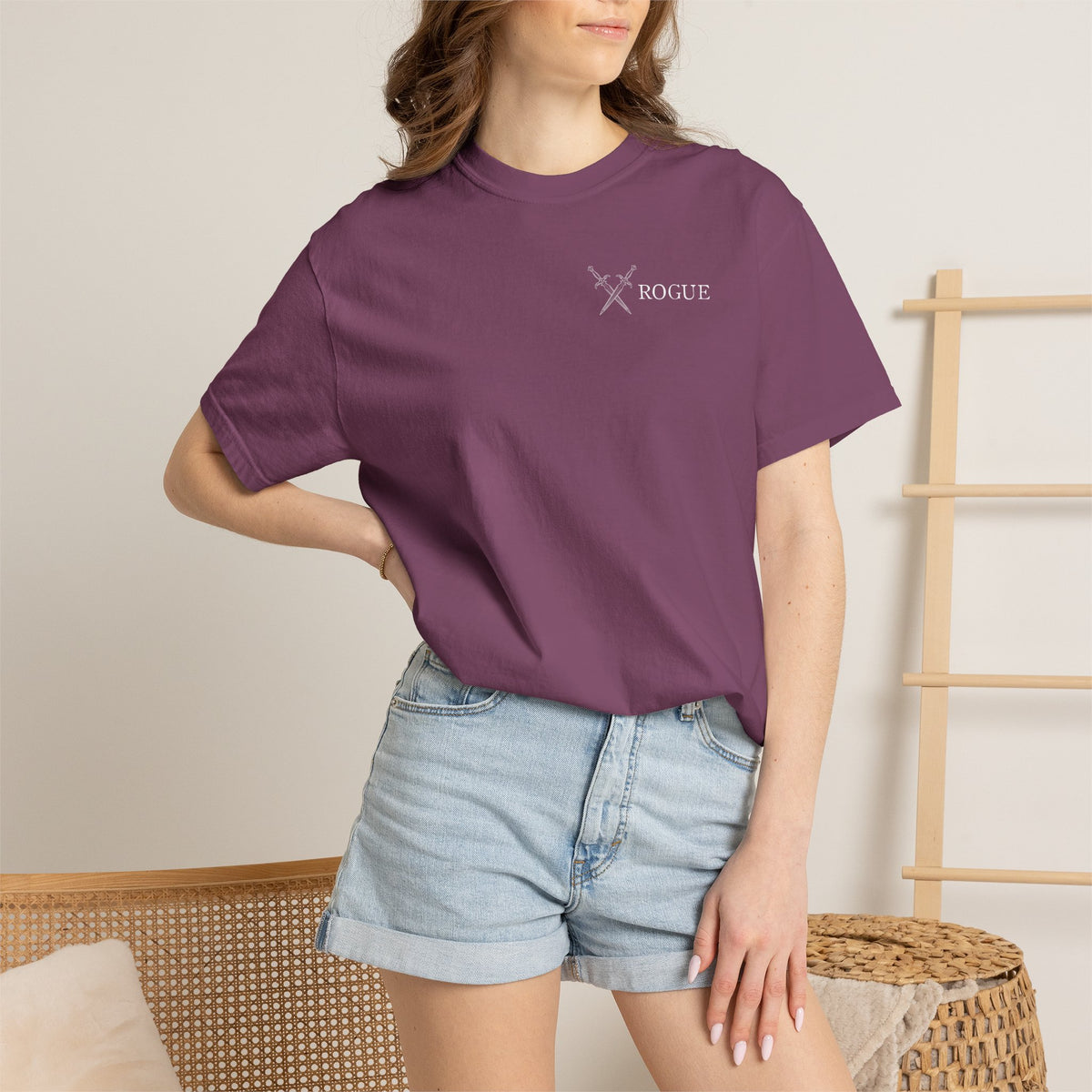 Rogue Tarot Card Comfort Colors Shirt | TTRPG Character Class Tee