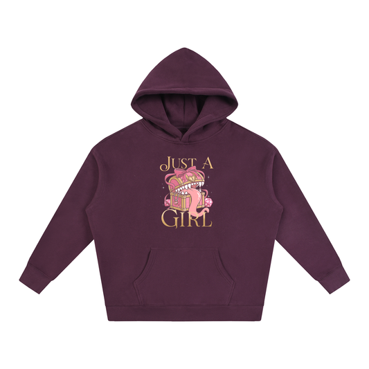 Just A Girl Mimic TTRPG Oversize Fleeced Hoodie
