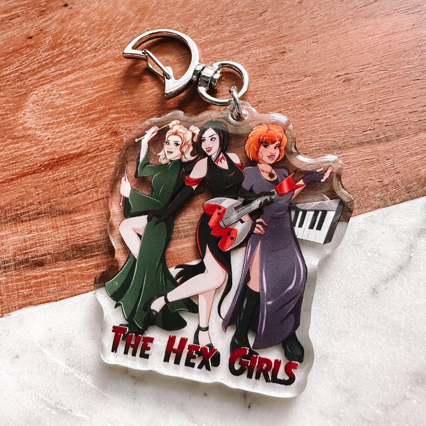 Witchy Girl Band Keychain