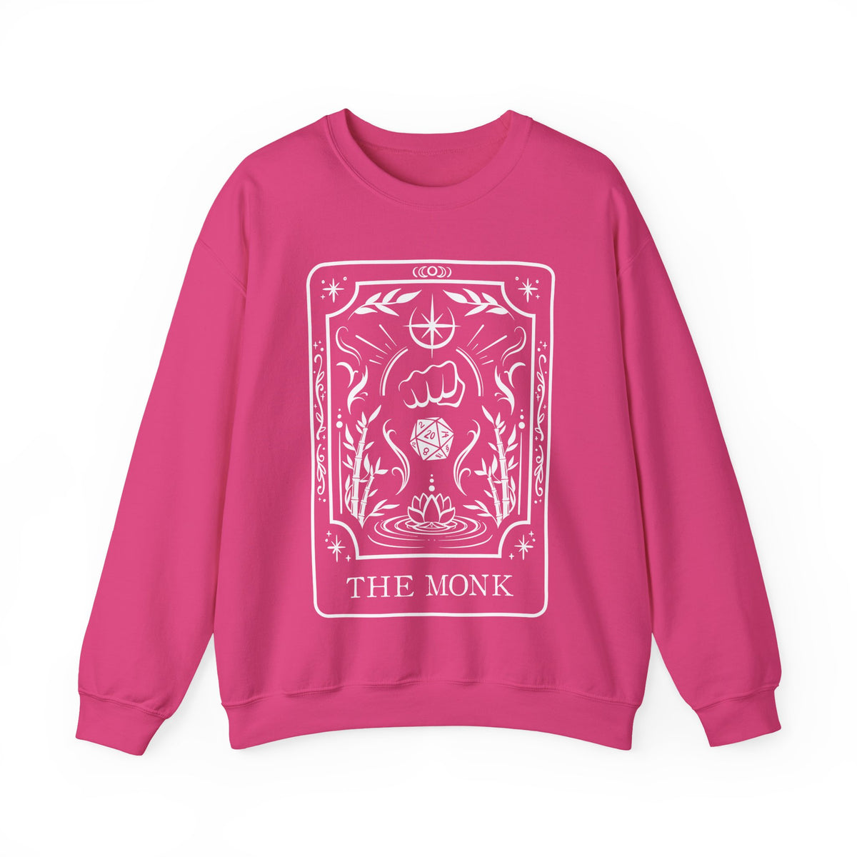 Monk Tarot Card Gildan Sweatshirt Shirt | TTRPG Character Class Crewneck