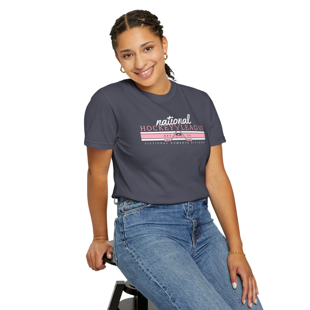 Romance Hockey League 2-Sided T-Shirt | Fictional Hockey Player Reader Gift