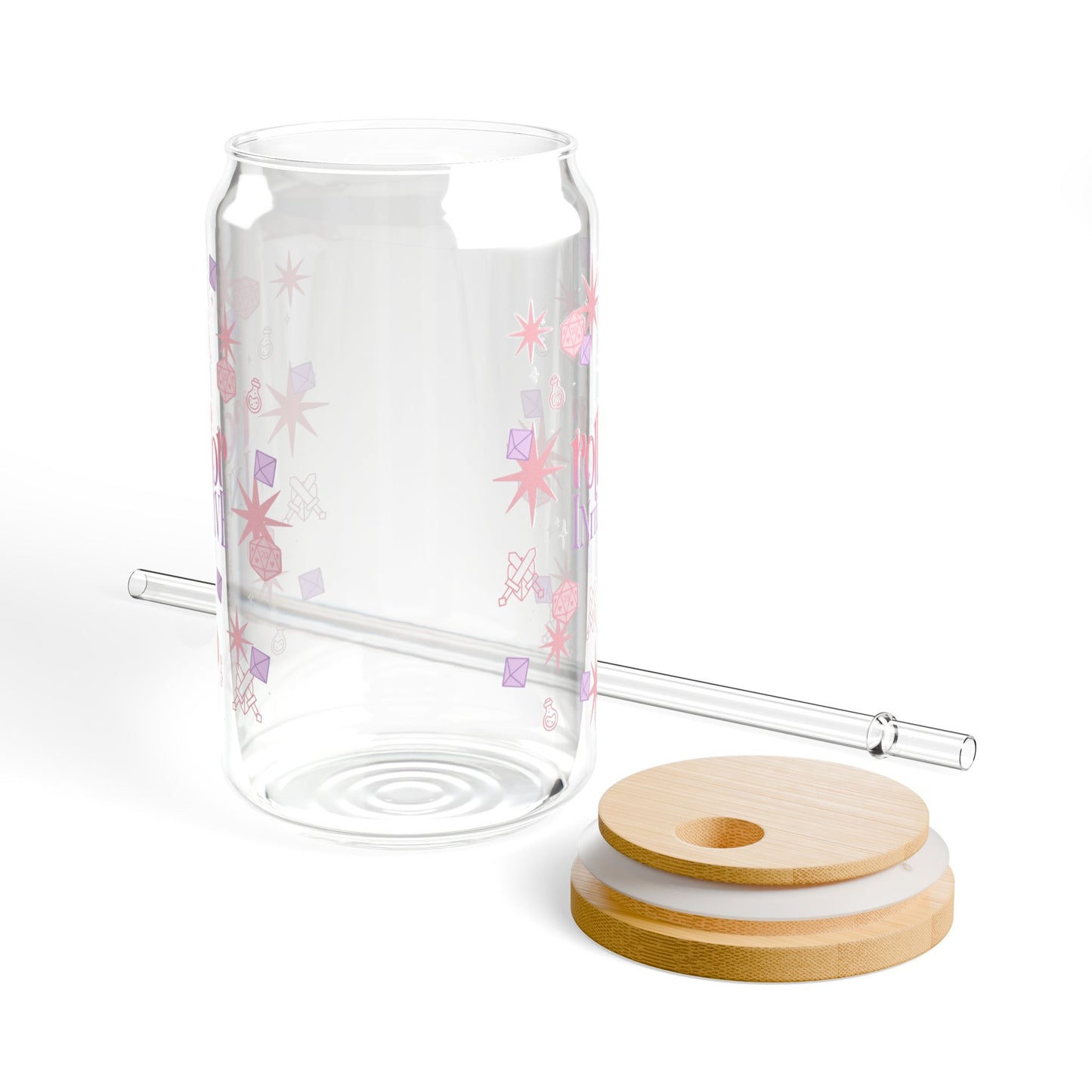 Roll for Initiative Sipper Glass, 16oz