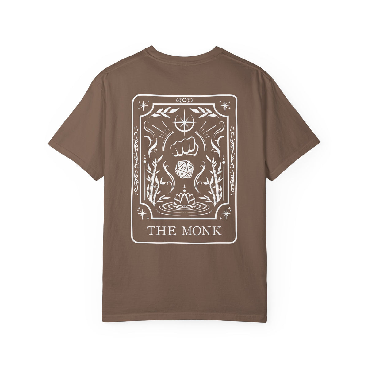 Monk Tarot Card Comfort Colors Shirt | TTRPG Character Class Tee