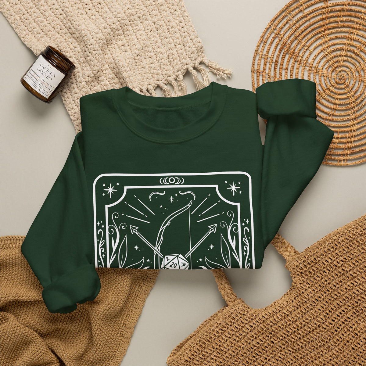 Ranger Tarot Card Gildan Sweatshirt Shirt | TTRPG Character Class Crewneck