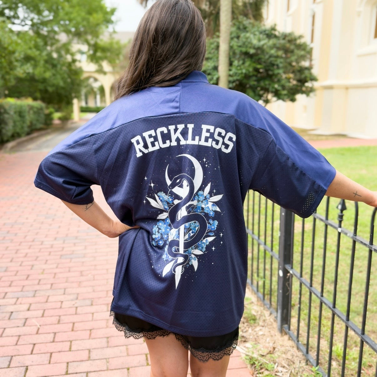 Team Roremar Reckless Fantasy Oversized Mesh Jersey | Officially Licensed Scars Beneath a Serpent’s Scales Nicole Platania Apparel