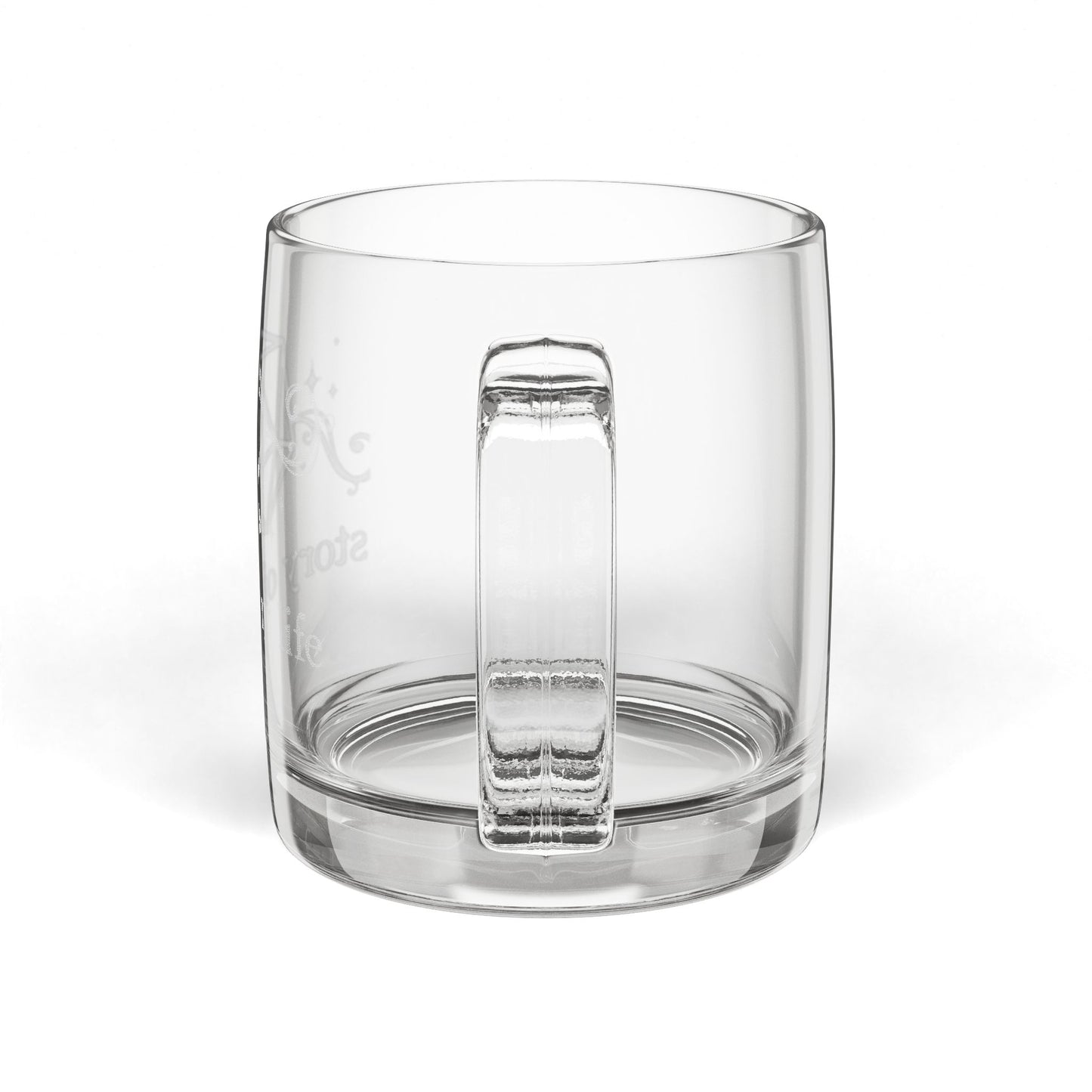 Story of My Life Glass Coffee Mug, 12.25oz (Engraved)