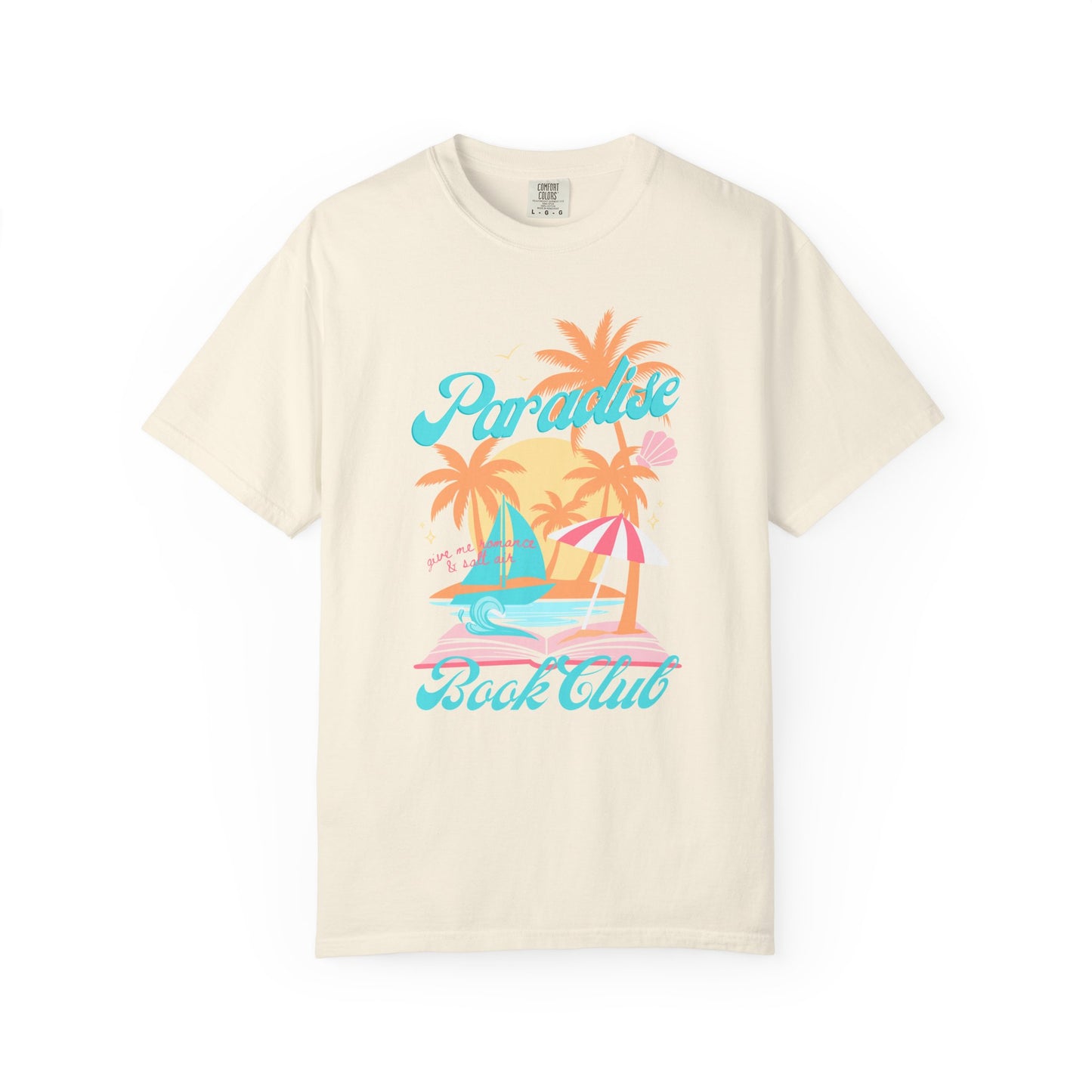 Paradise Book Club Tropical T-shirt, Summer Reading, Bookish Vacation Gift
