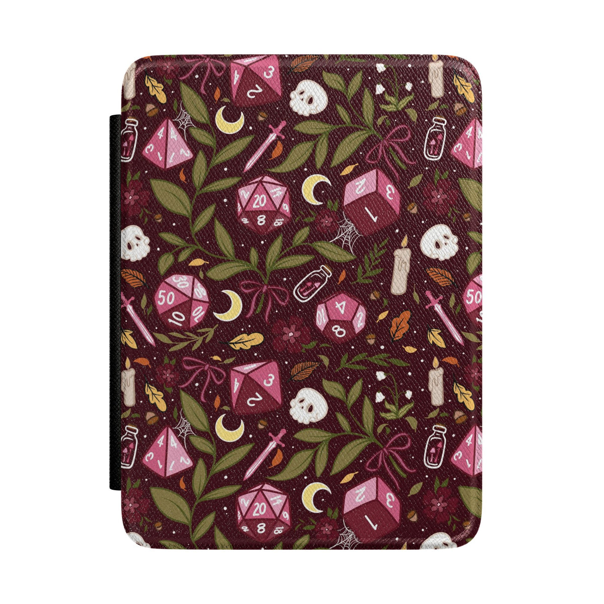 Autumn Dice TTRPG Kindle Case | Black Back | 7” Colorsoft & Paperwhite 12th Gen