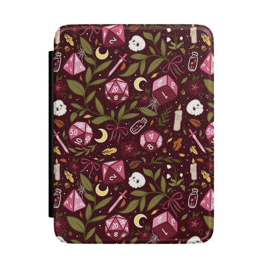 Autumn Dice TTRPG Kindle Case | Black Back | 7” Colorsoft & Paperwhite 12th Gen