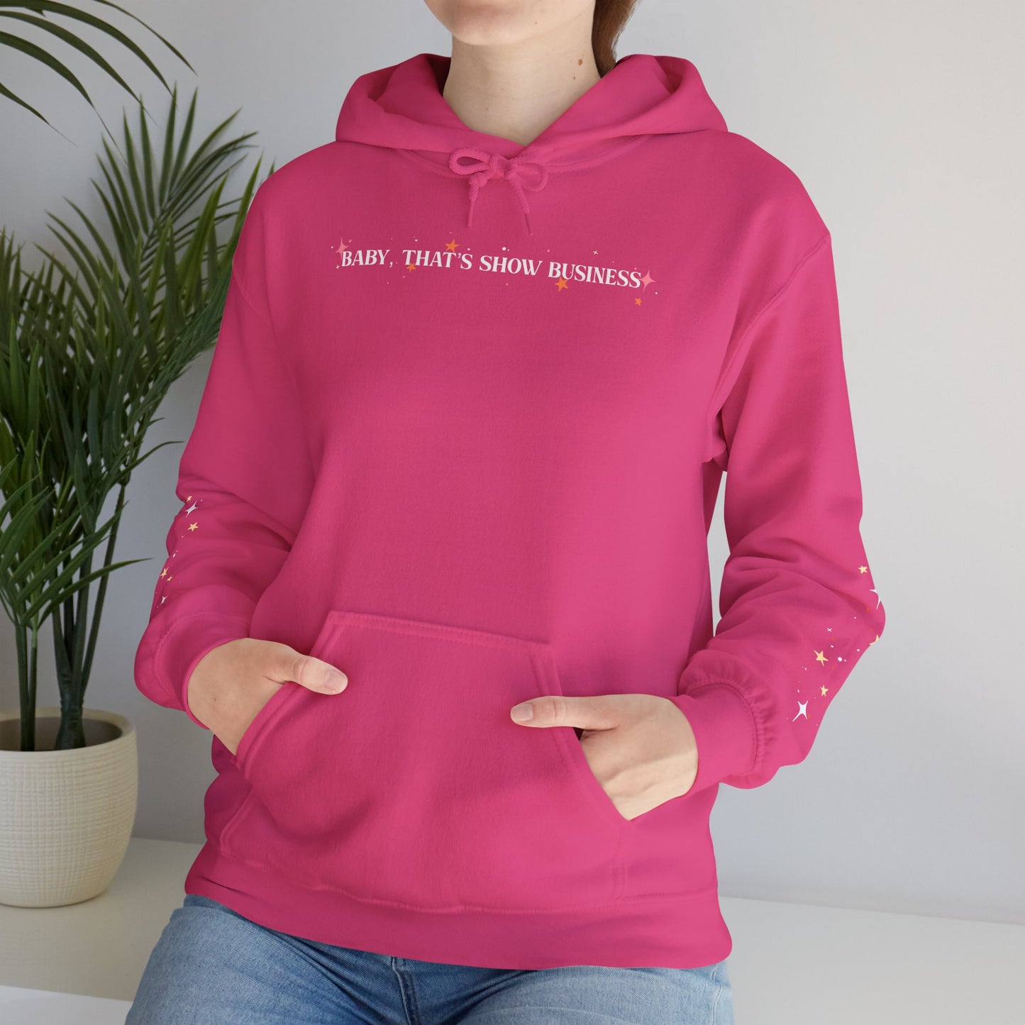 Baby, That’s Show Business Stars & Sparkle Hooded Sweatshirt