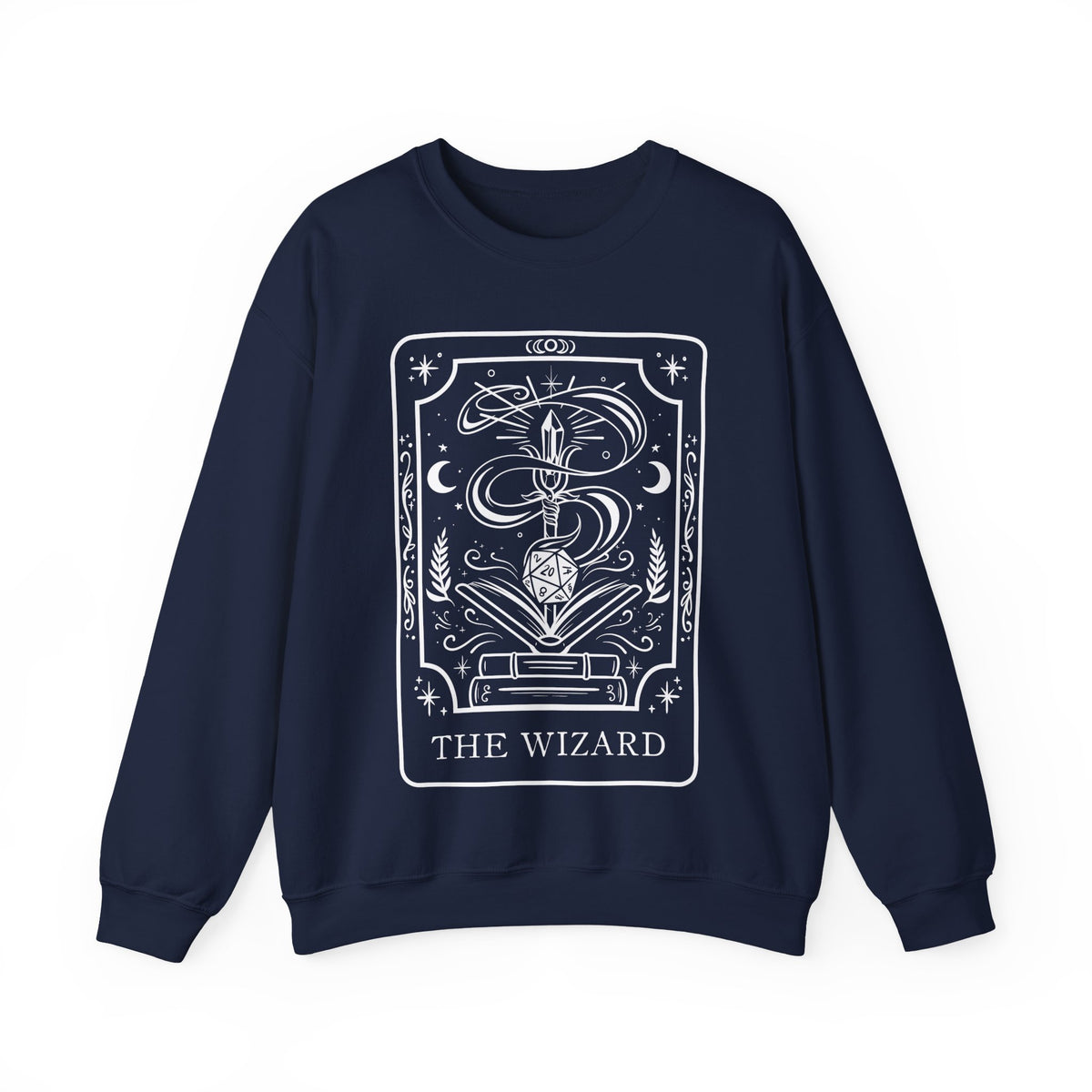 Wizard Tarot Card Gildan Sweatshirt Shirt | TTRPG Character Class Crewneck