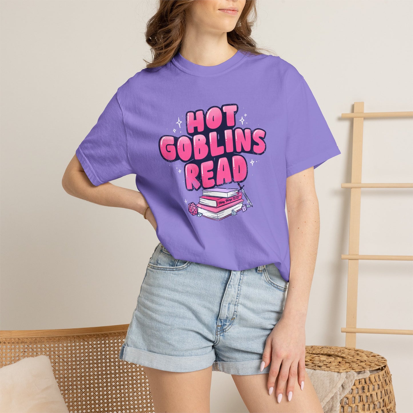 Hot Goblins Read Fantasy Reader Shirt | Book Lover & TTRPG Graphic Tee