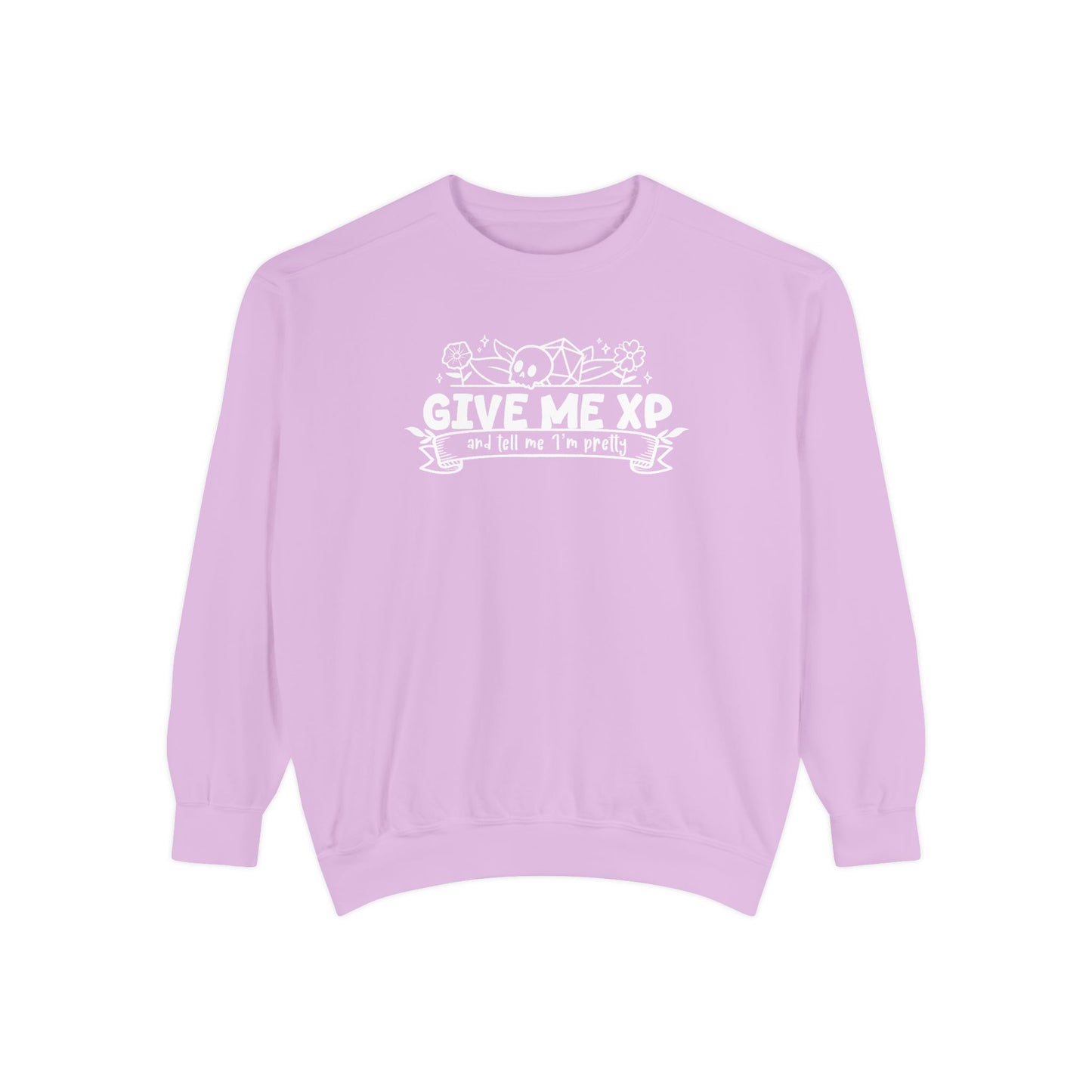 Give Me XP DTG Printed Sweatshirt - Comfort Colors