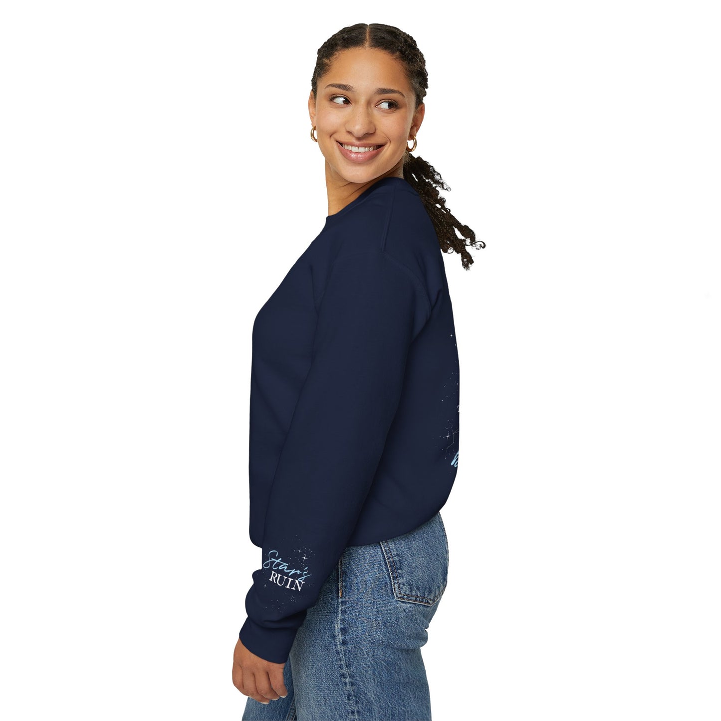 Tell the Stars Sweatshirt | Officially Licensed Scars Beneath a Serpent’s Scales Crewneck with Sleeve Details