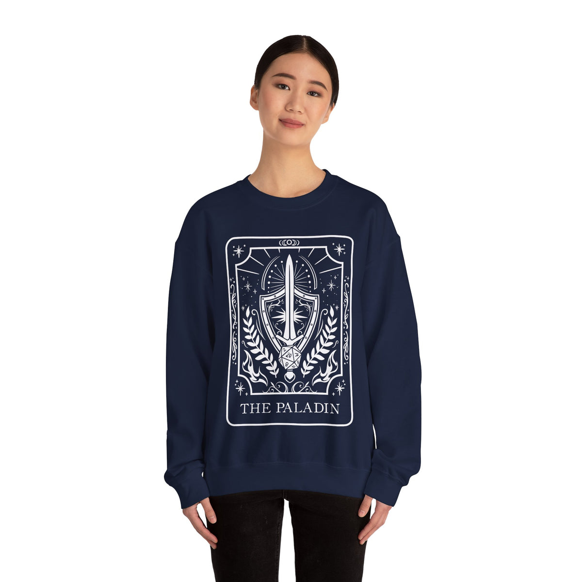 Paladin Tarot Card Gildan Sweatshirt Shirt | TTRPG Character Class Crewneck
