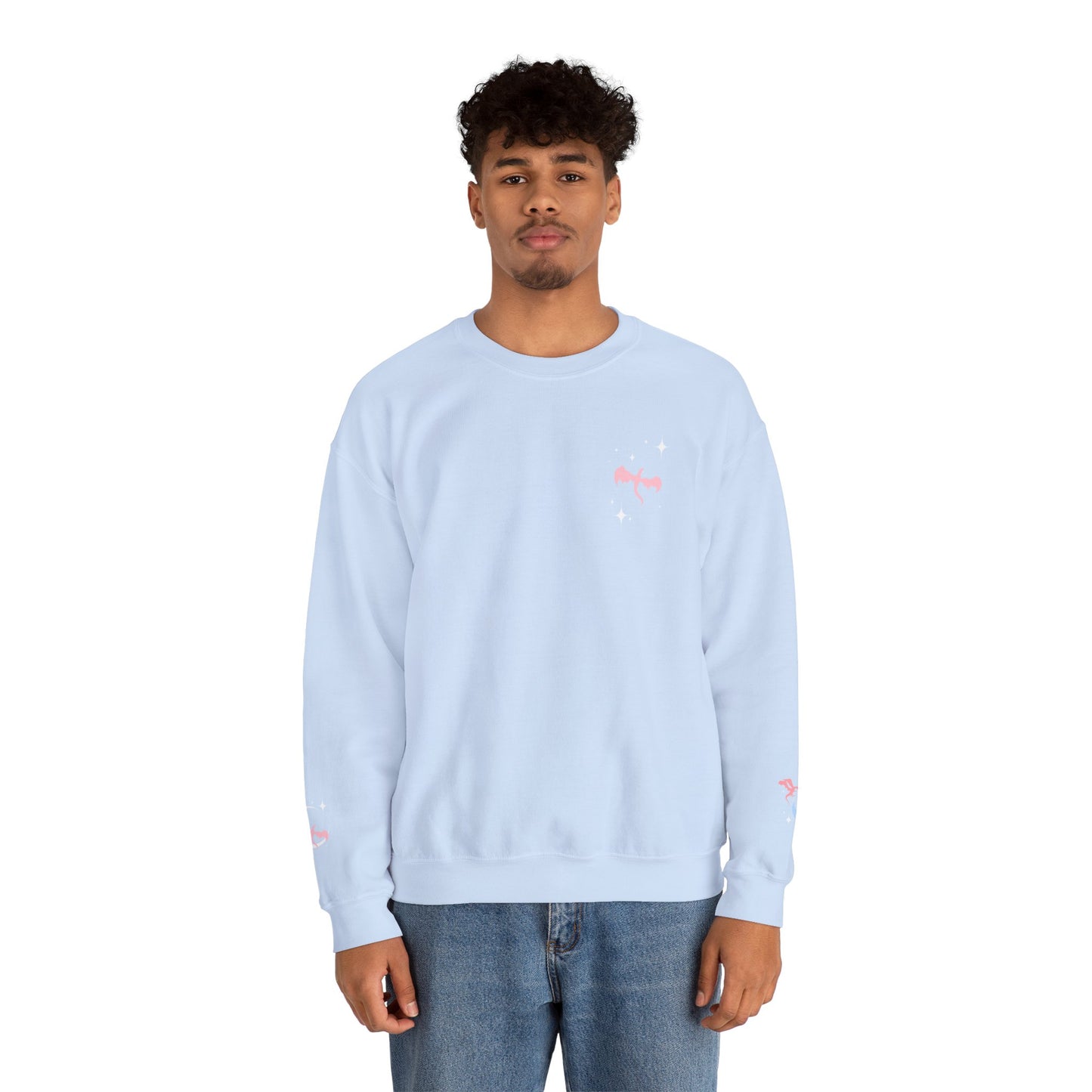 Celestial Dragons Fantasy Sweatshirt | Pastel Dragon Crewneck | Gift for Fantasy Lovers