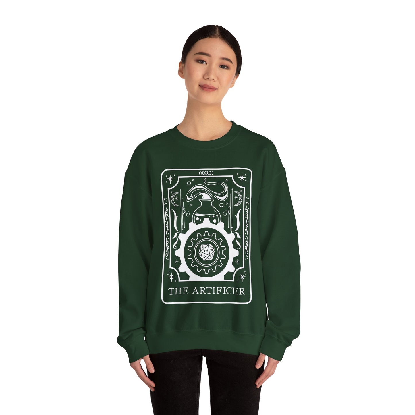 Artificer Tarot Card Gildan Sweatshirt Shirt | TTRPG Character Class Crewneck