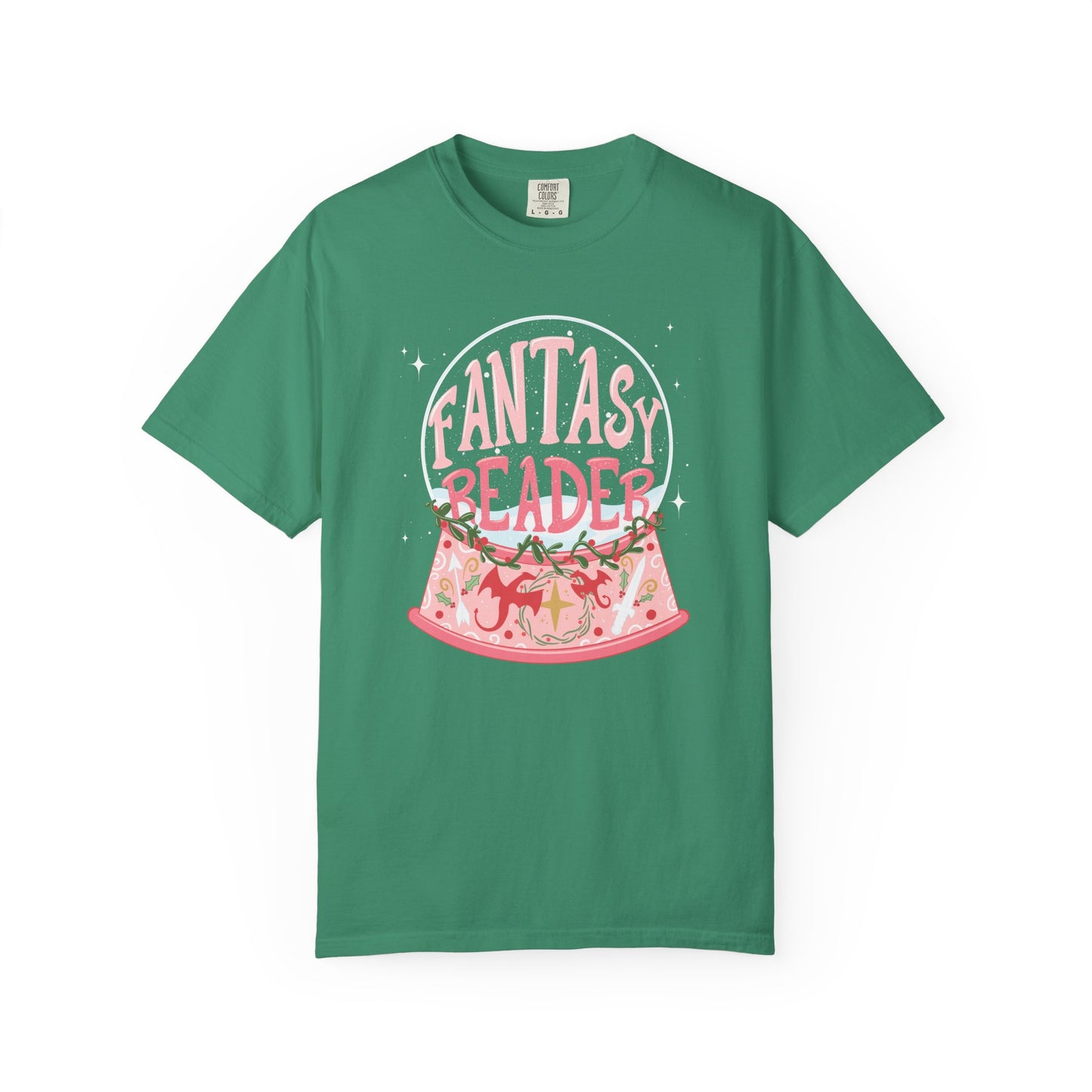 Fantasy Reader Snow Globe T-Shirt | Book Lover Graphic Tee | Gift for Fantasy Readers