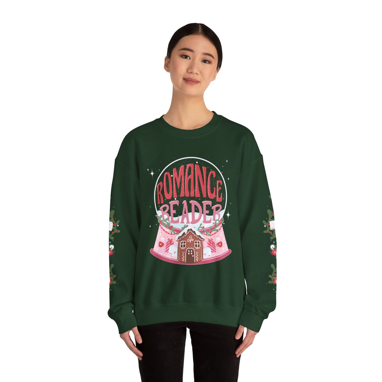 Romance Reader Snowglobe Crewneck Sweatshirt