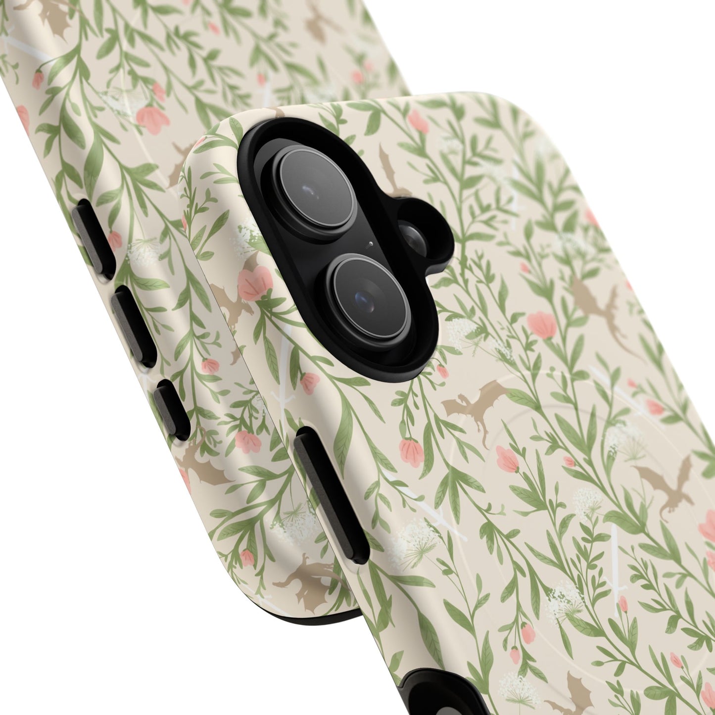 Floral Fantasy Dragons Tough Cases - MAGNETIC - Romantasy Reader Gift, Bookish Merch