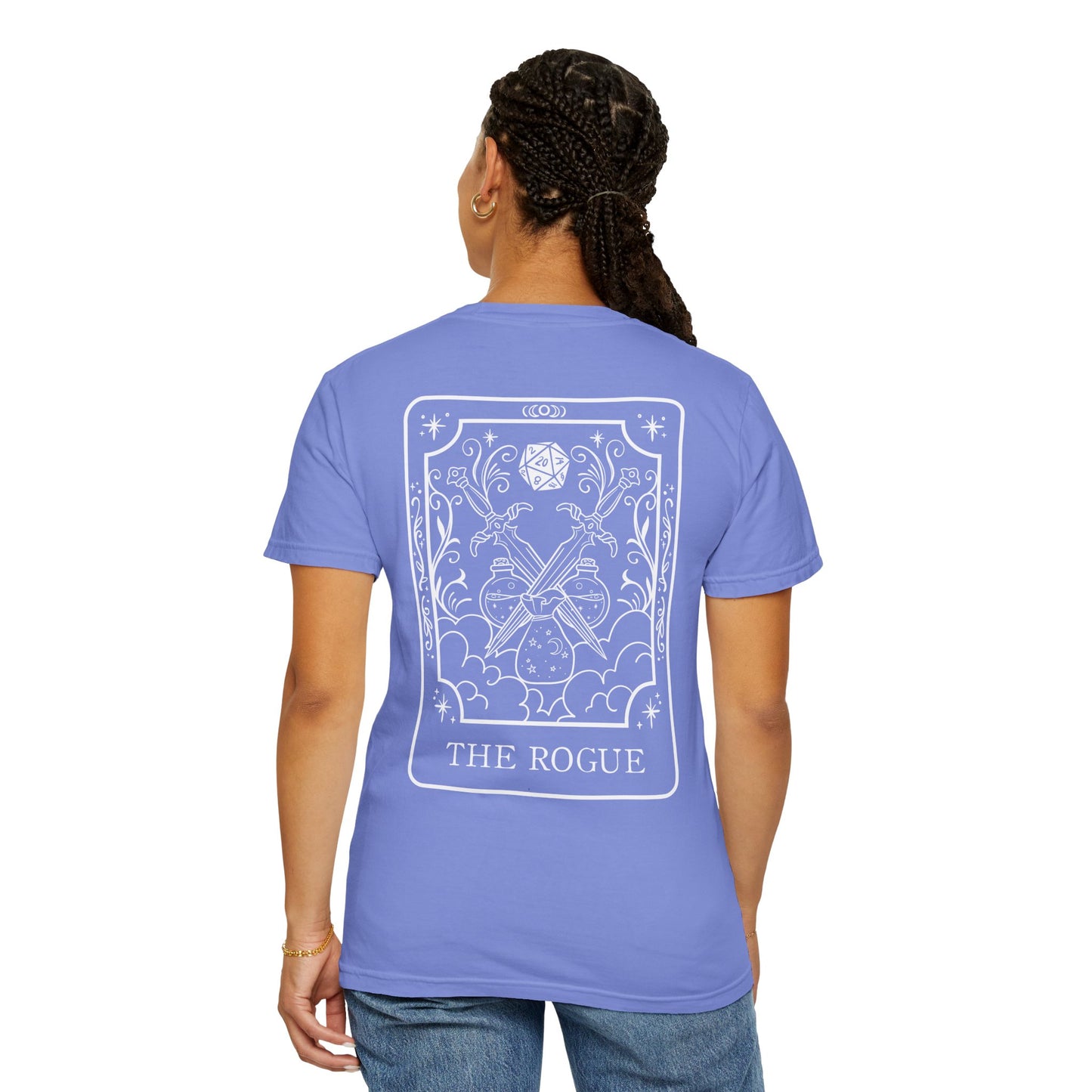 Rogue Tarot Card Comfort Colors Shirt | TTRPG Character Class Tee