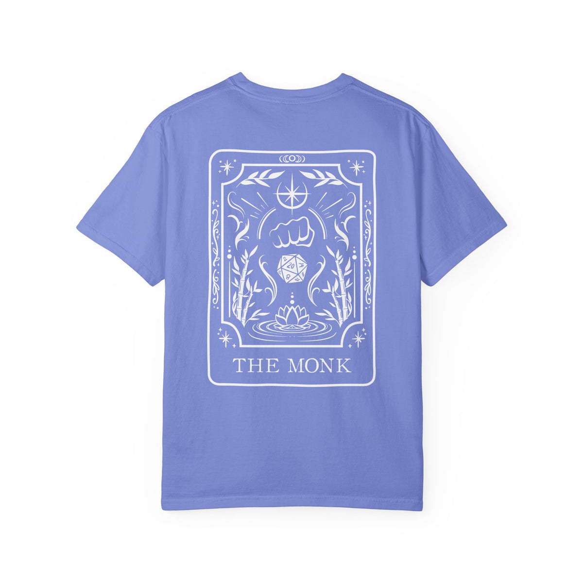 Monk Tarot Card Comfort Colors Shirt | TTRPG Character Class Tee
