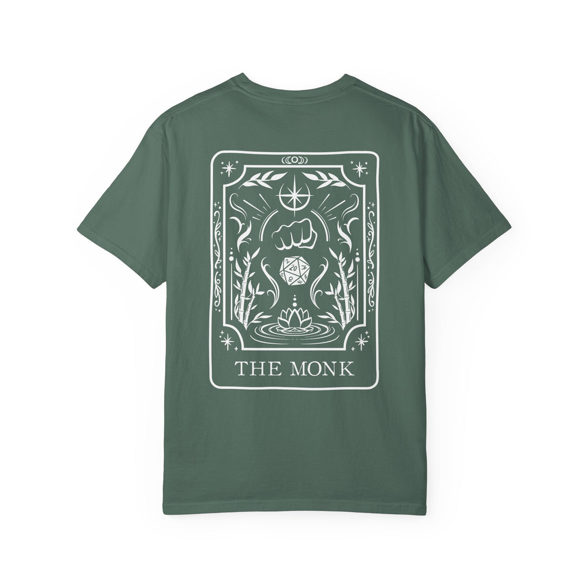 Monk Tarot Card Comfort Colors Shirt | TTRPG Character Class Tee