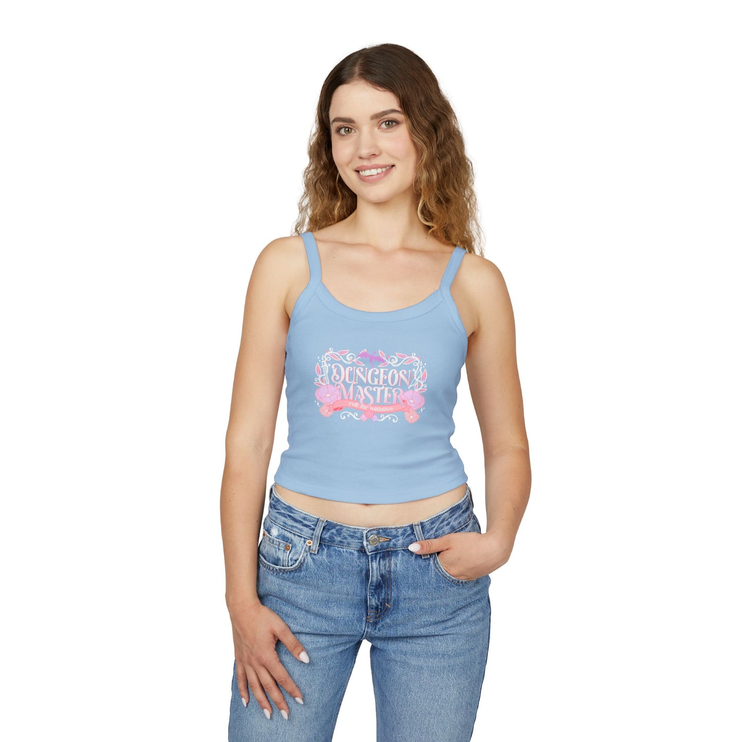 Dungeon Master Bella + Canvas Women’s Spaghetti Strap Micro Rib Tank | Fantasy Tabletop RPG Cami | Gamer Girl Tank Top