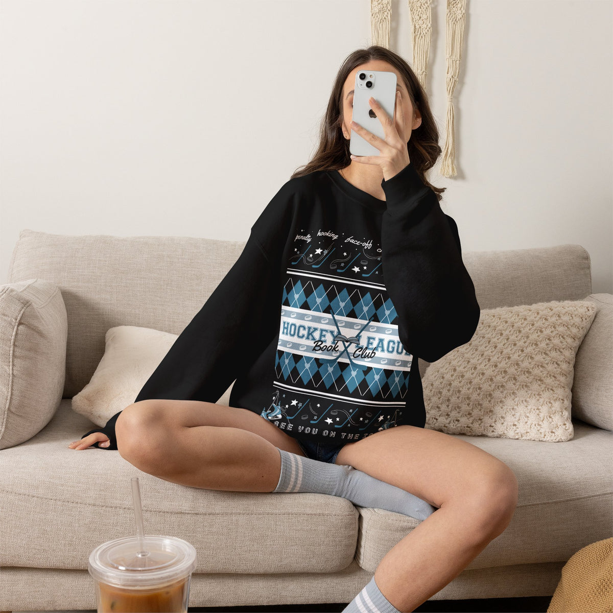 Hockey League Book Club Crewneck Sweatshirt