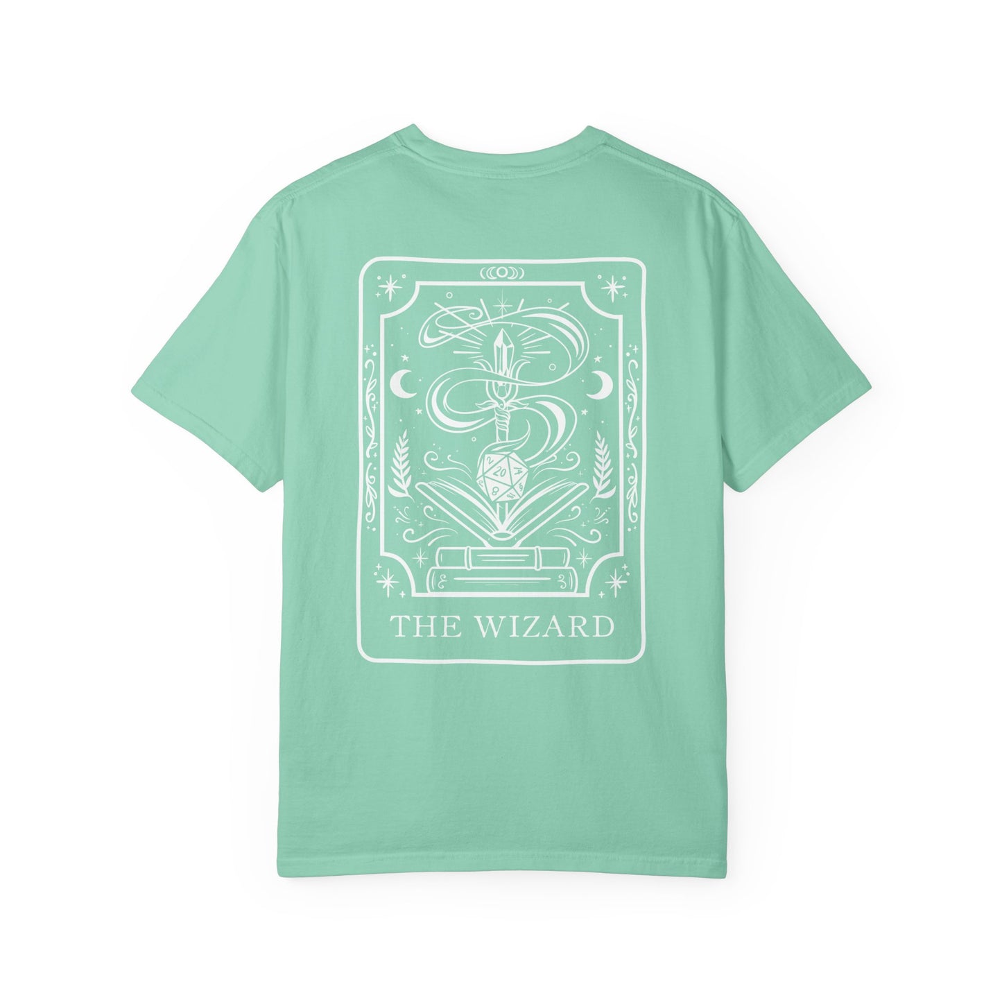 Wizard Tarot Card Comfort Colors Shirt | TTRPG Character Class Tee