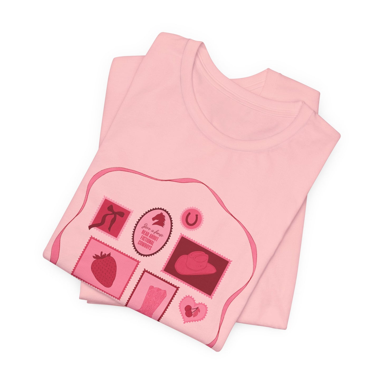 Save a Horse, Read About Fictional Cowboys Bella + Canvas Tee | Cowboy Romance Shir
