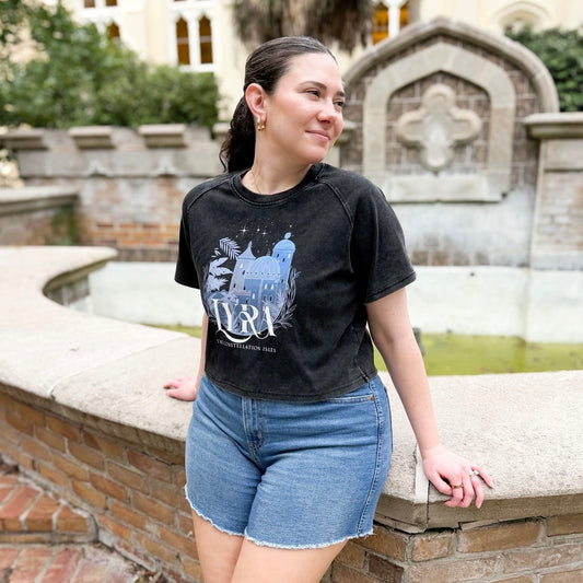 Lyra Constellation Isles Mineral Wash Raglan Crop Tee | Officially Licensed Scars Beneath a Serpent’s Scales Nicole Platania Shirt