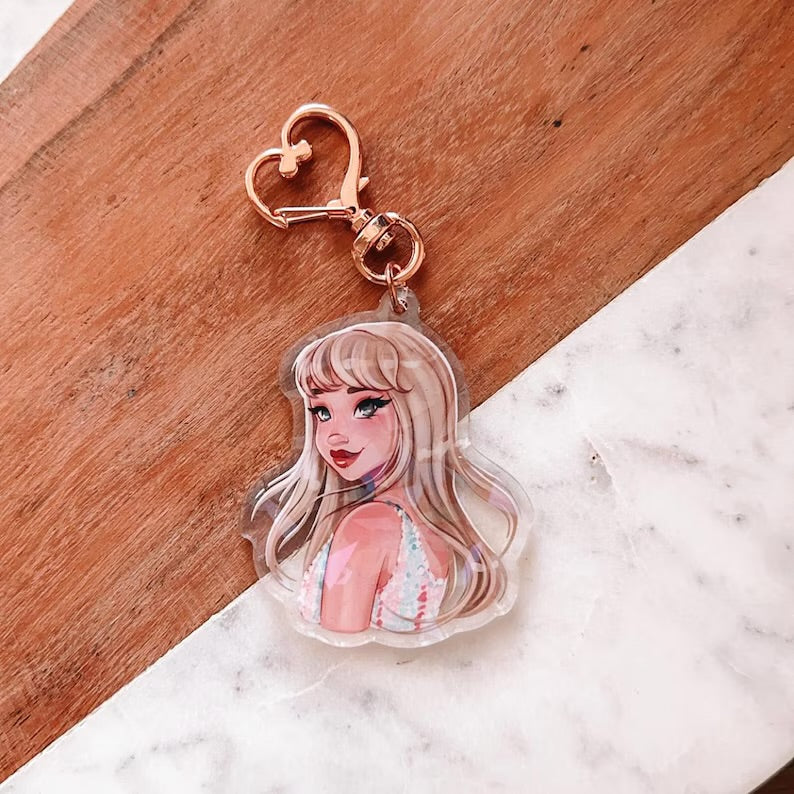 Lover Taylor Holographic Keychain