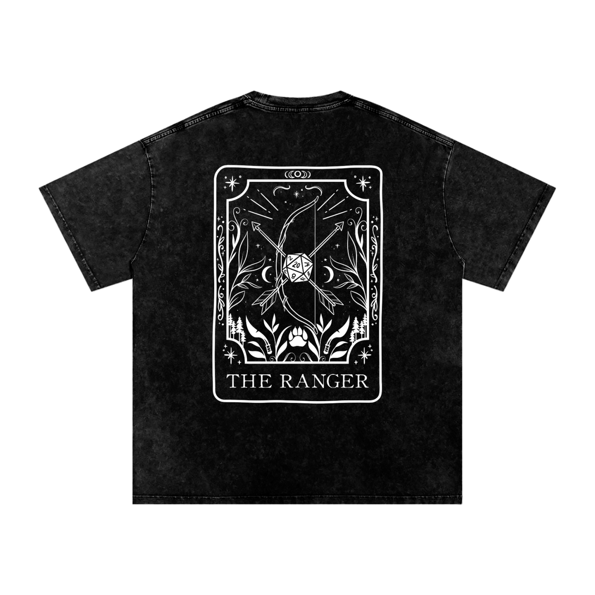 Ranger Tarot Card Snow Wash Cotton Shirt | TTRPT Character Class Tee