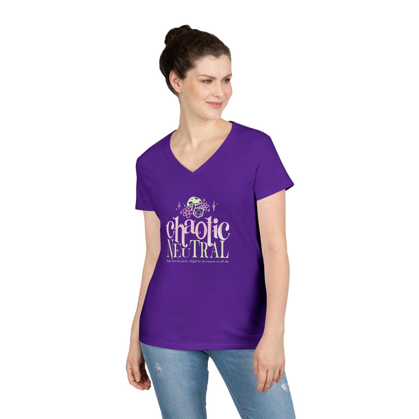Chaotic Neutral Gildan V-Neck T-Shirt