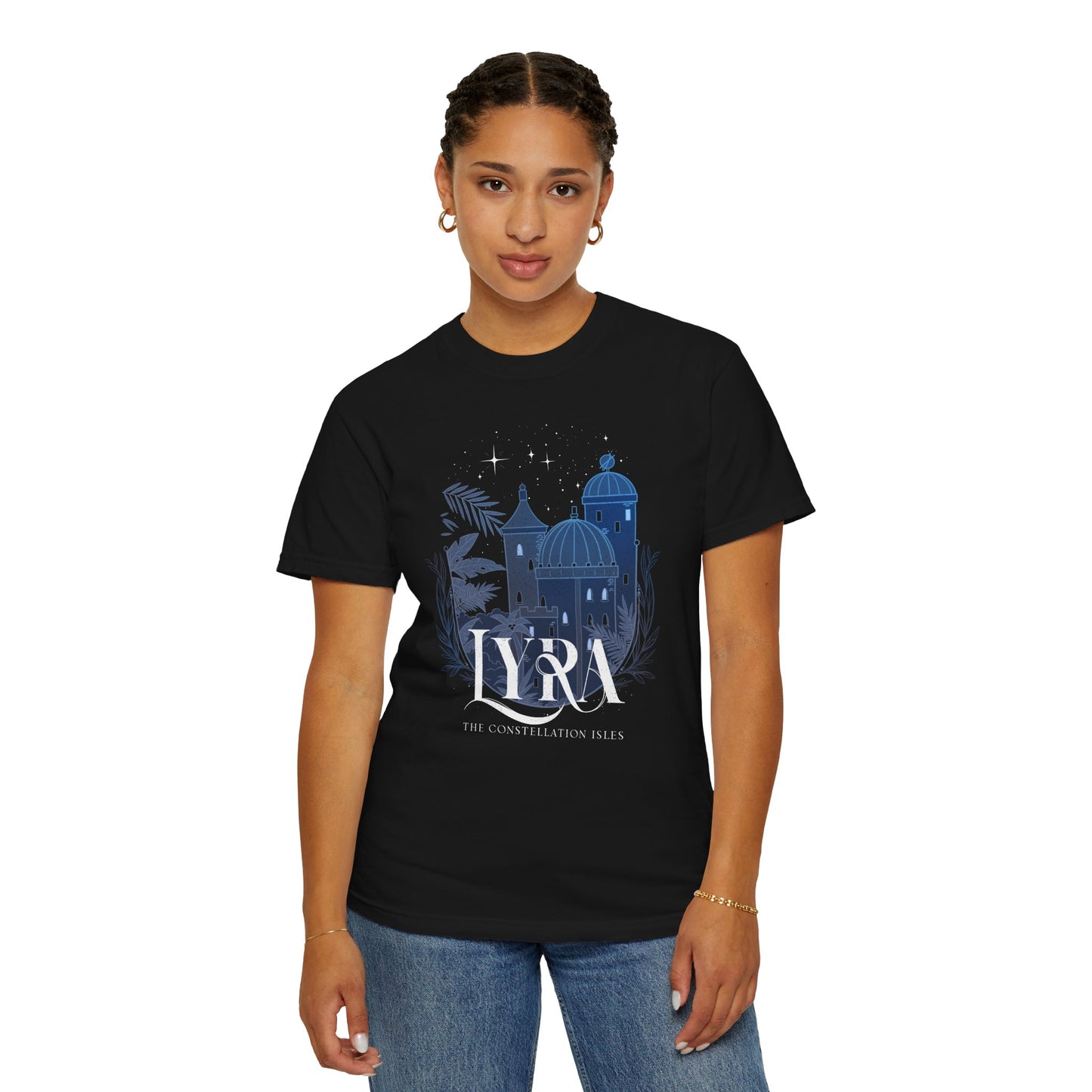 Lyra Constellation Isles Comfort Colors Tee | Officially Licensed Nicole Platania Appare