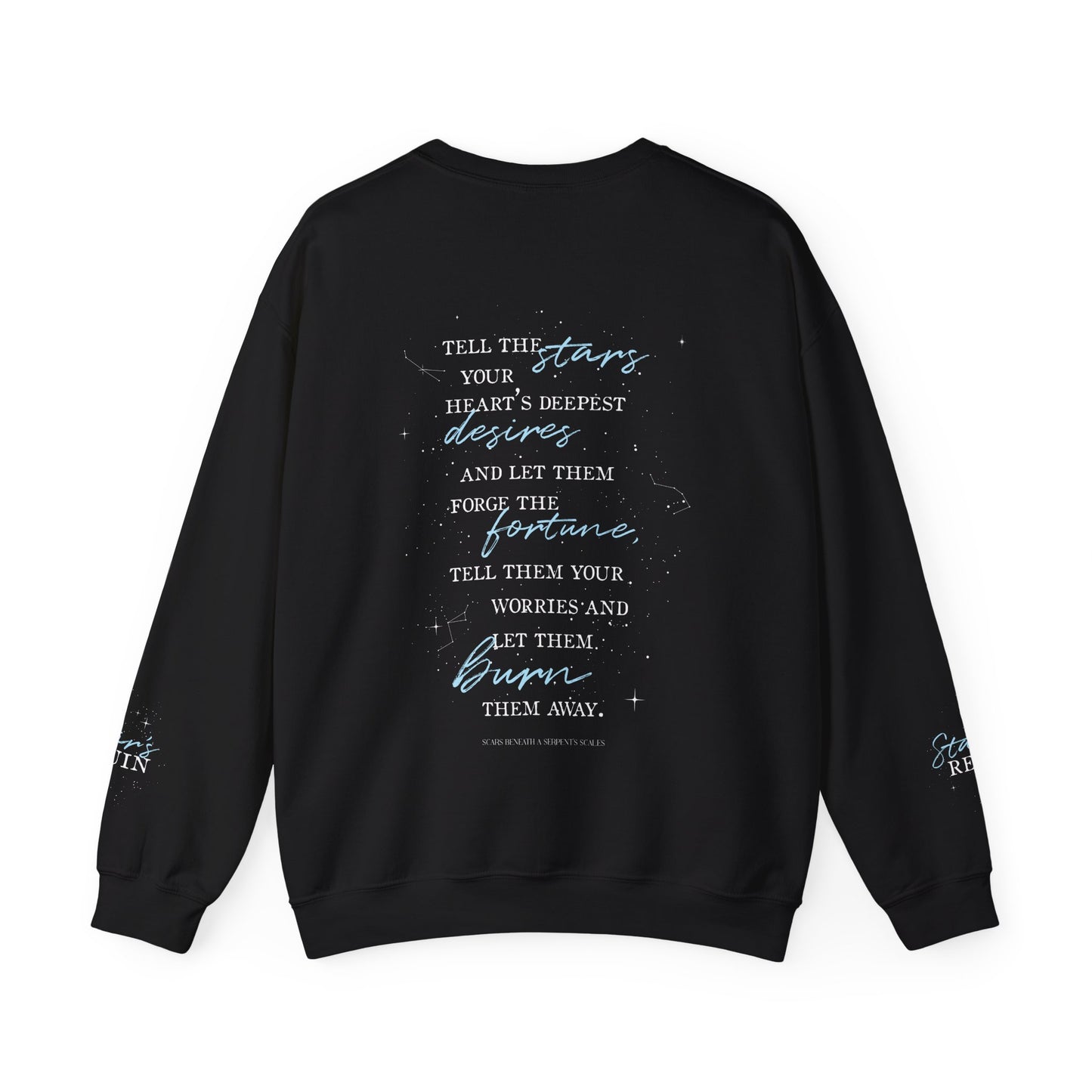 Scars Beneath a Serpent’s Scales 2-Sided Sweatshirt | Officially Licensed Scars Beneath a Serpent’s Scales Crewneck with Sleeve Details