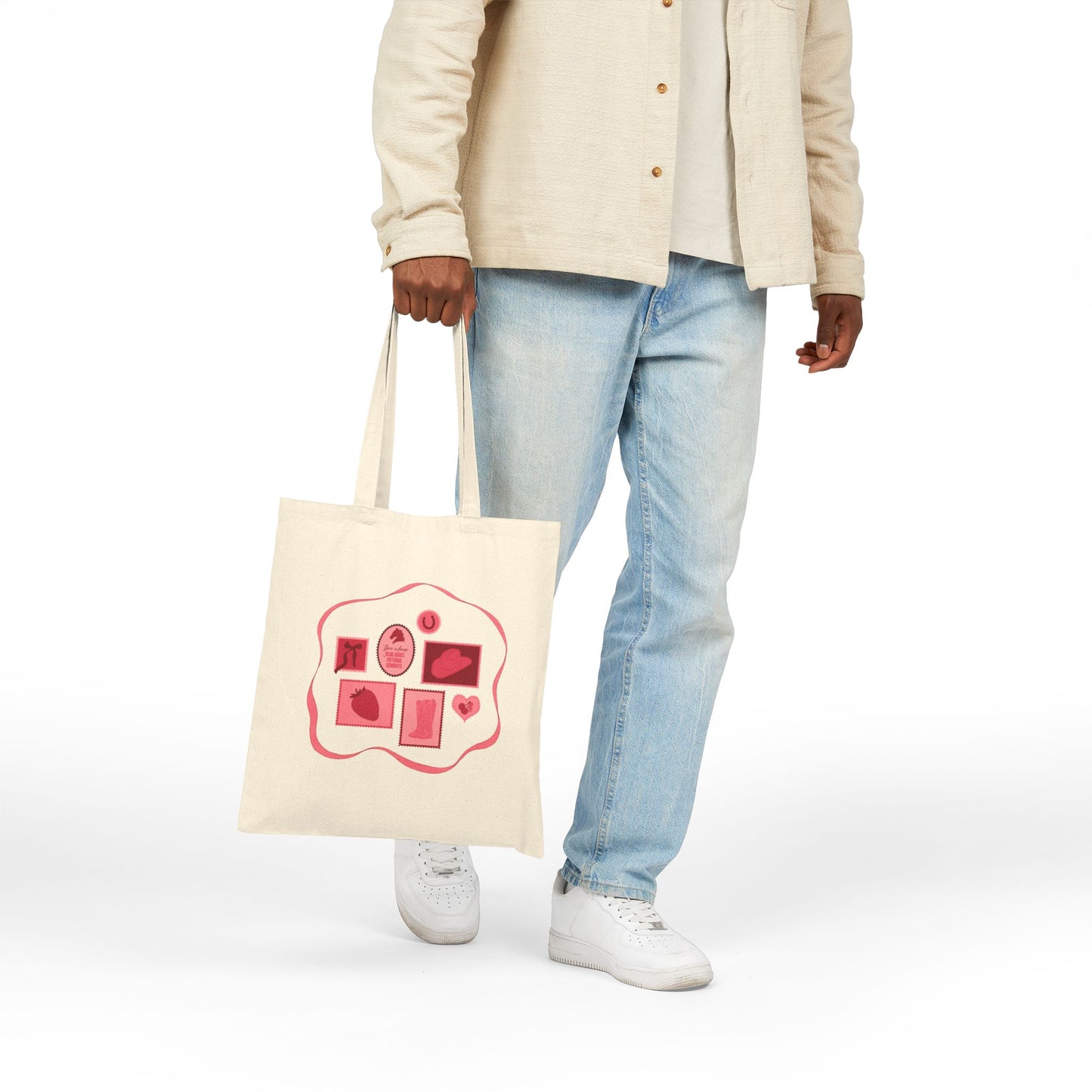 Save A Horse Read About Fictional Cowboys Cotton Canvas Tote Bag | Cowboy Romance Book Tote