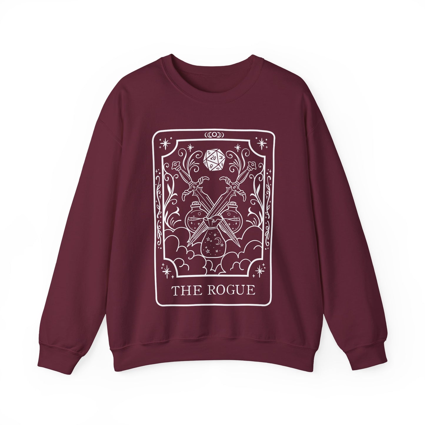 Rogue Tarot Card Gildan Sweatshirt Shirt | TTRPG Character Class Crewneck
