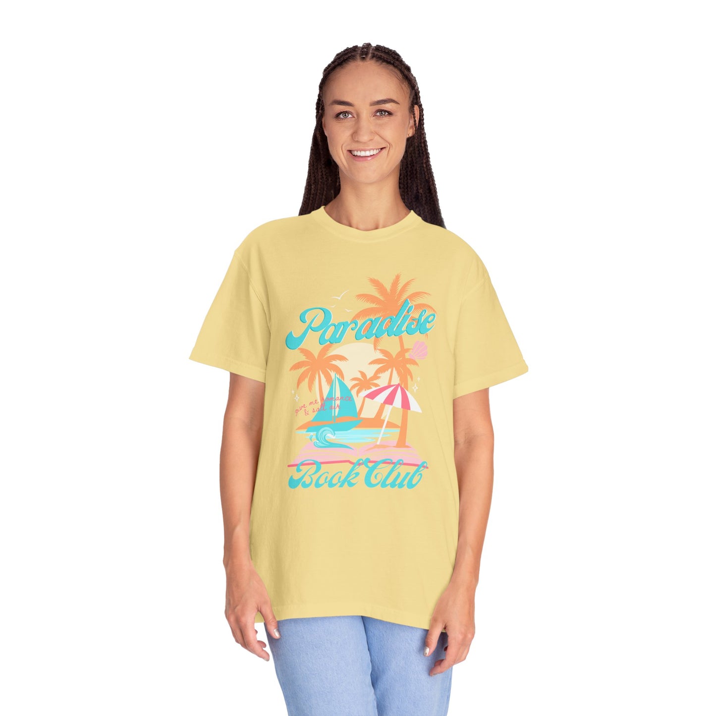 Paradise Book Club Tropical T-shirt, Summer Reading, Bookish Vacation Gift