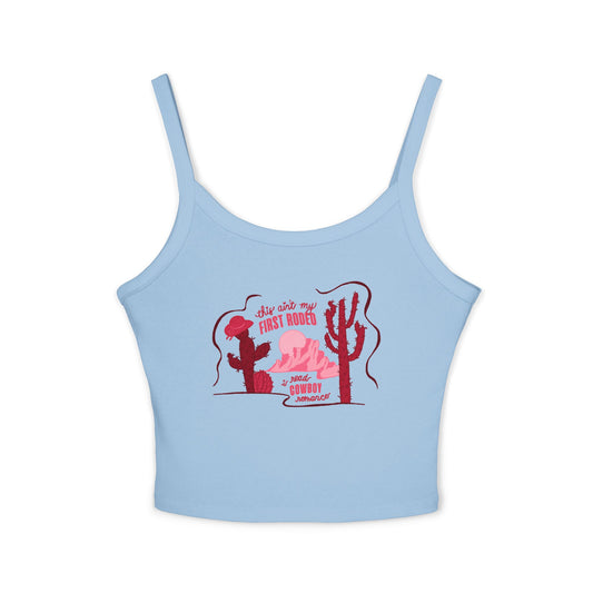 This Ain’t My First Rodeo Cropped Tank Top | Cowboy Romance Reader Tank