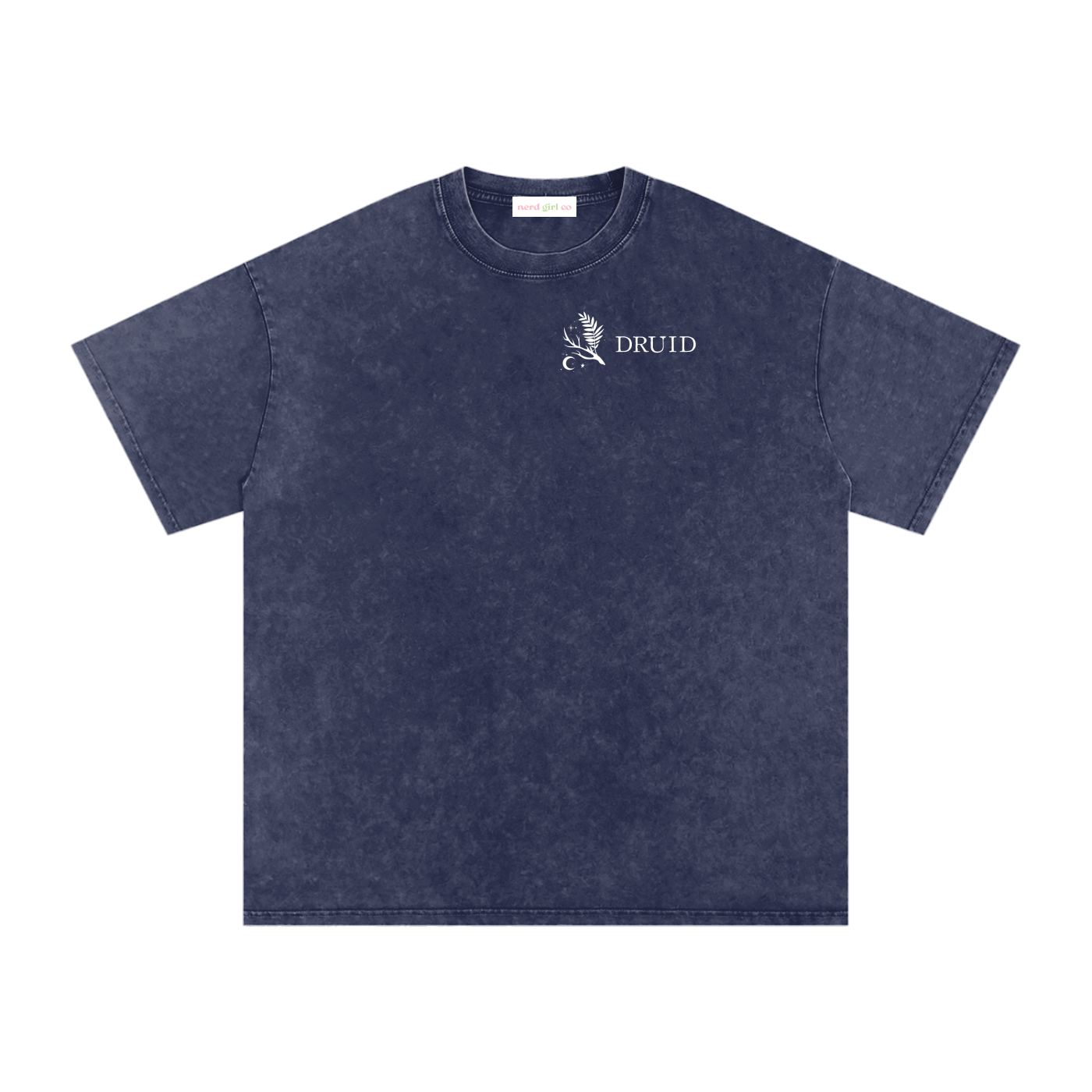 Druid Tarot Card Snow Wash Cotton Shirt | TTRPG Character Class Tee