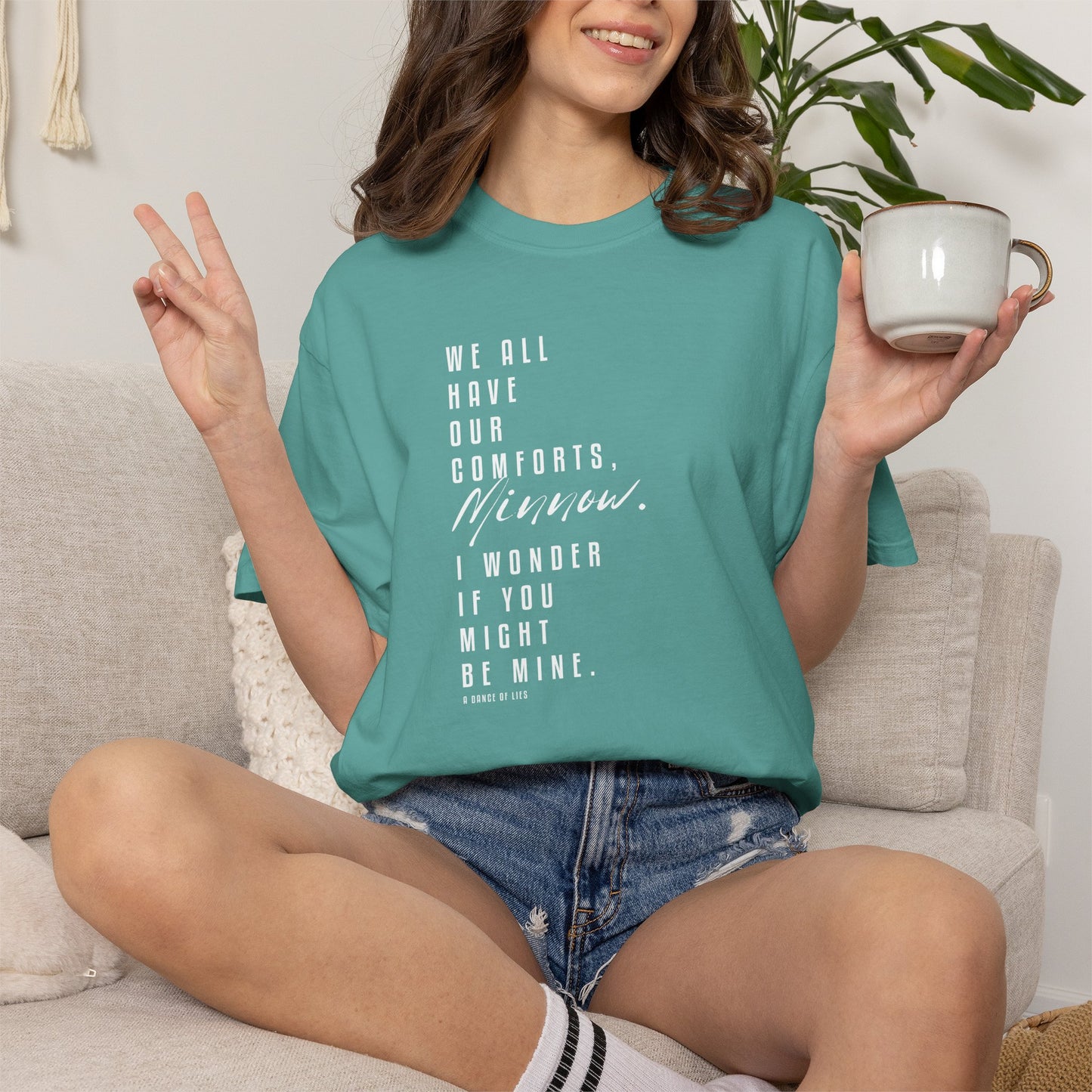 Minnow Quote Comfort Colors Tee – Officially Licensed A Dance of Lies Shirt by Brittney Arena | Romantasy Bookish T-Shirt