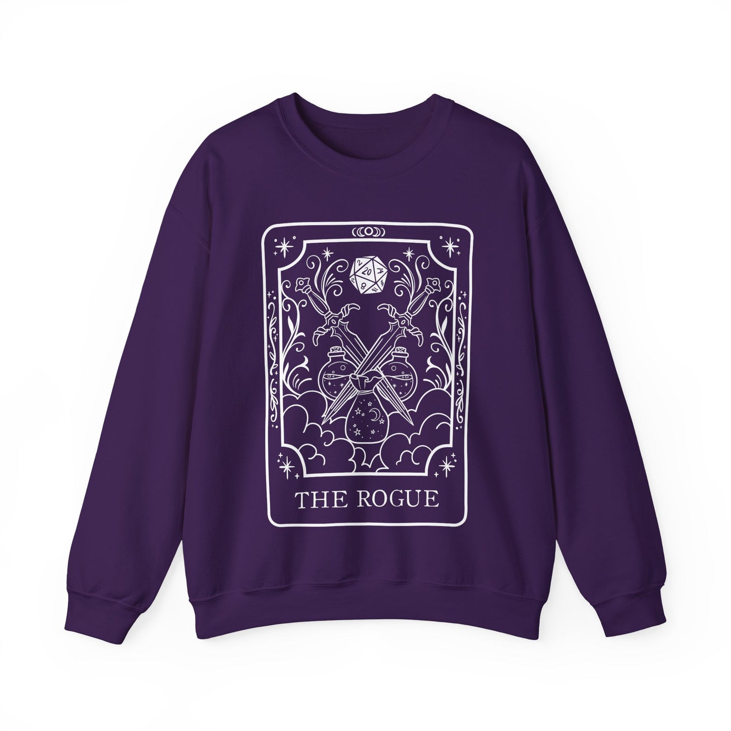 Rogue Tarot Card Gildan Sweatshirt Shirt | TTRPG Character Class Crewneck