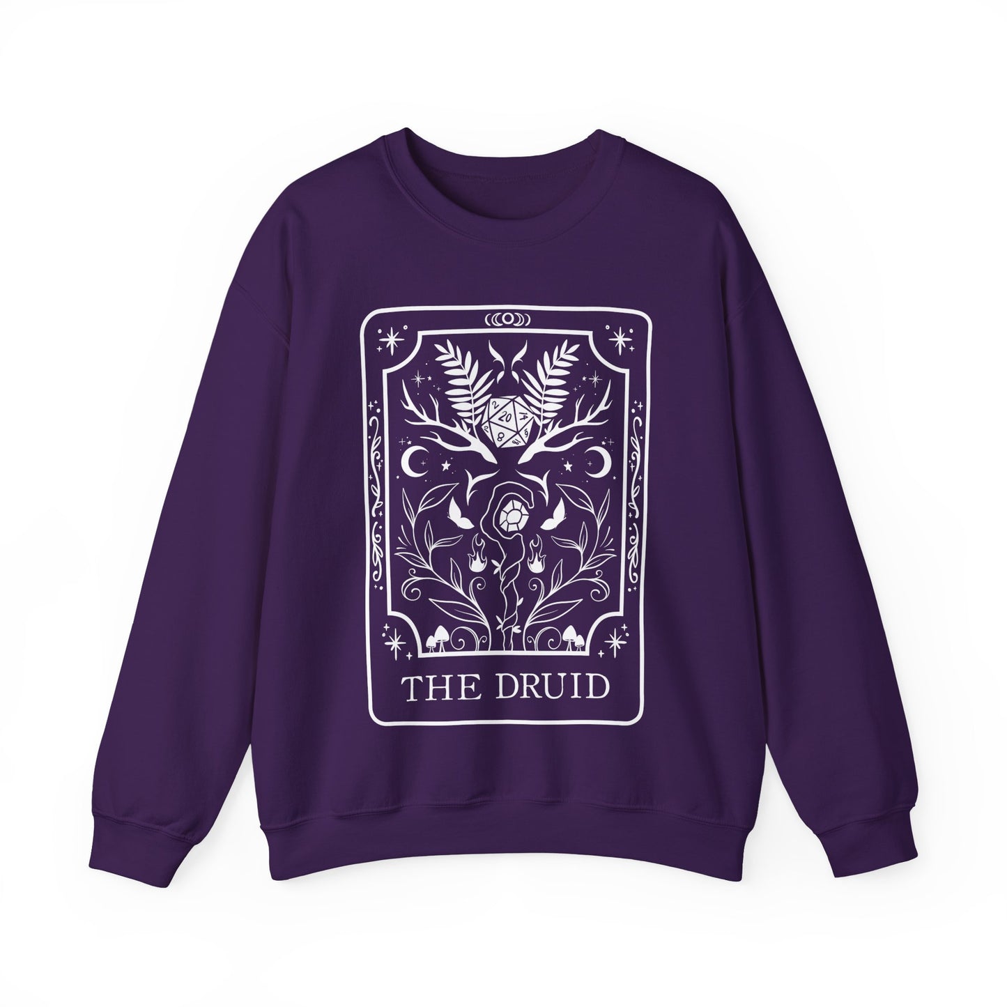 Druid Tarot Card Gildan Sweatshirt Shirt | TTRPG Character Class Crewneck