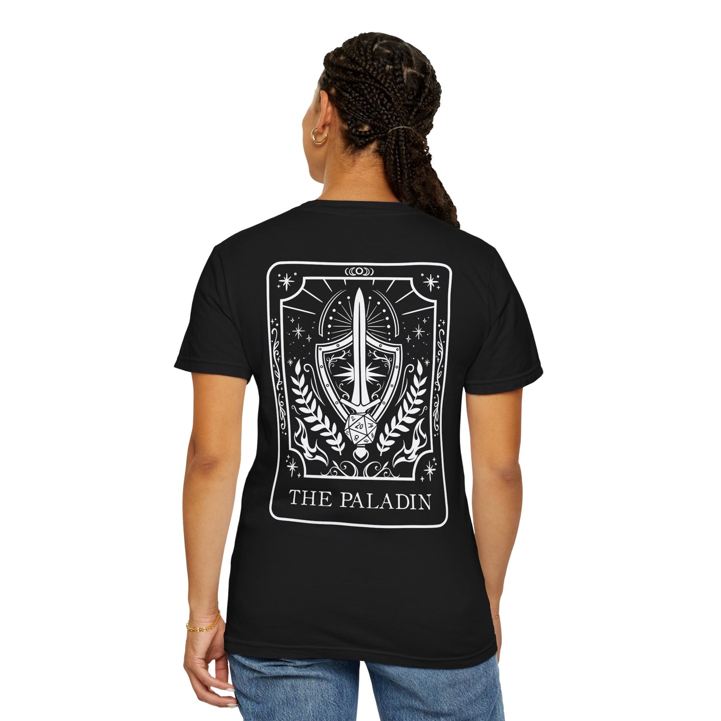 Paladin Tarot Card Comfort Colors Shirt | TTRPG Character Class Tee