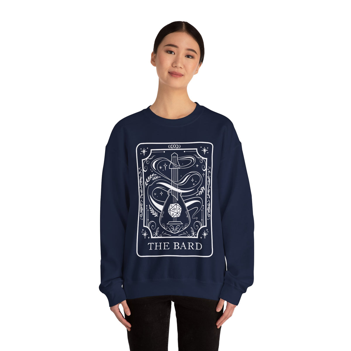 Bard Tarot Card Gildan Sweatshirt Shirt | TTRPG Character Class Crewneck