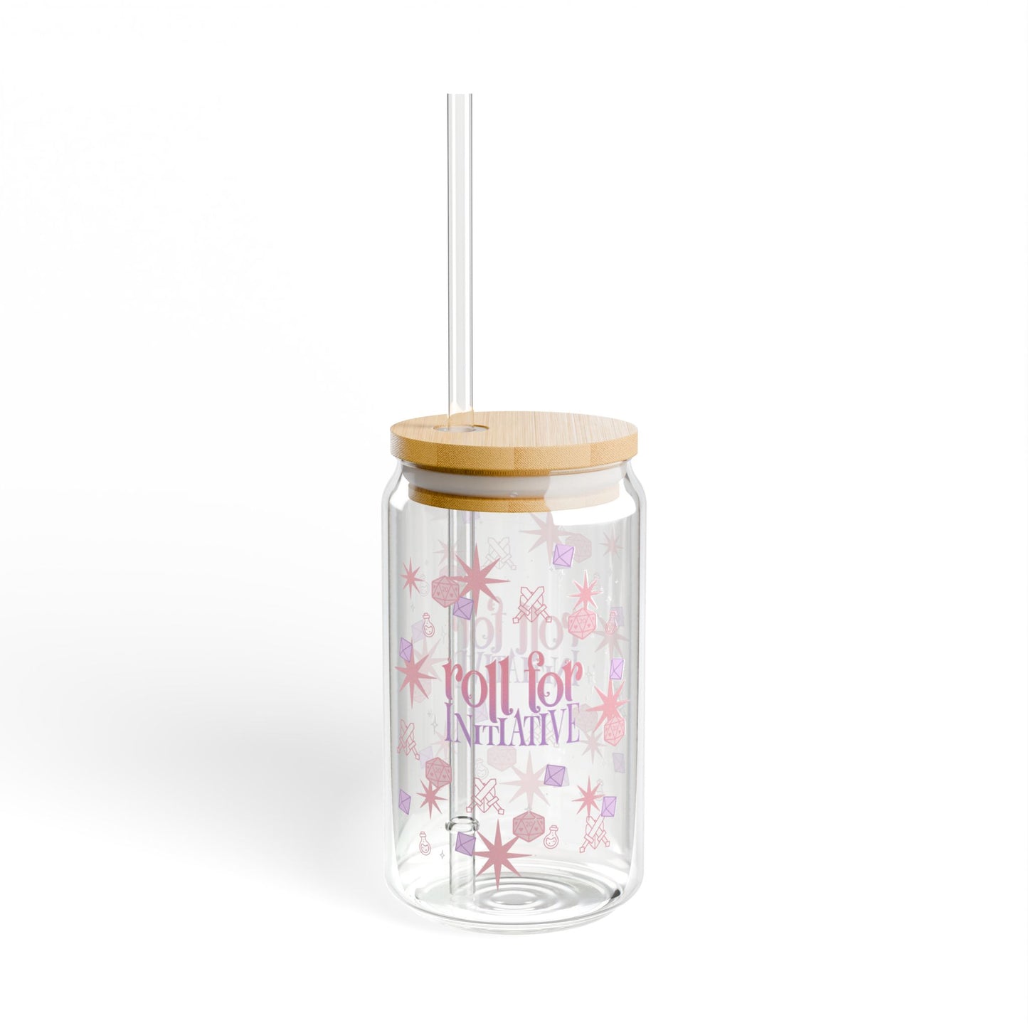 Roll for Initiative Sipper Glass, 16oz