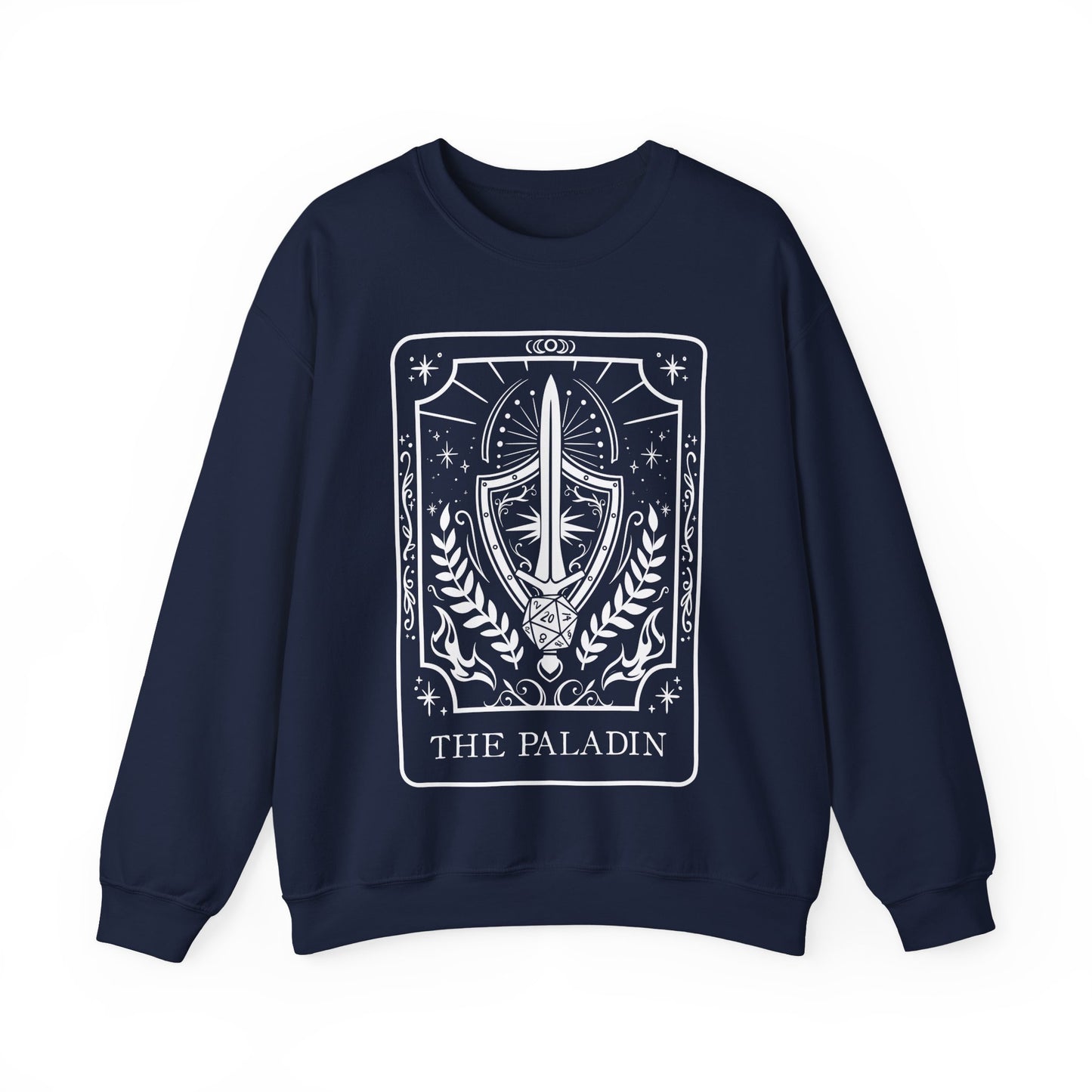 Paladin Tarot Card Gildan Sweatshirt Shirt | TTRPG Character Class Crewneck