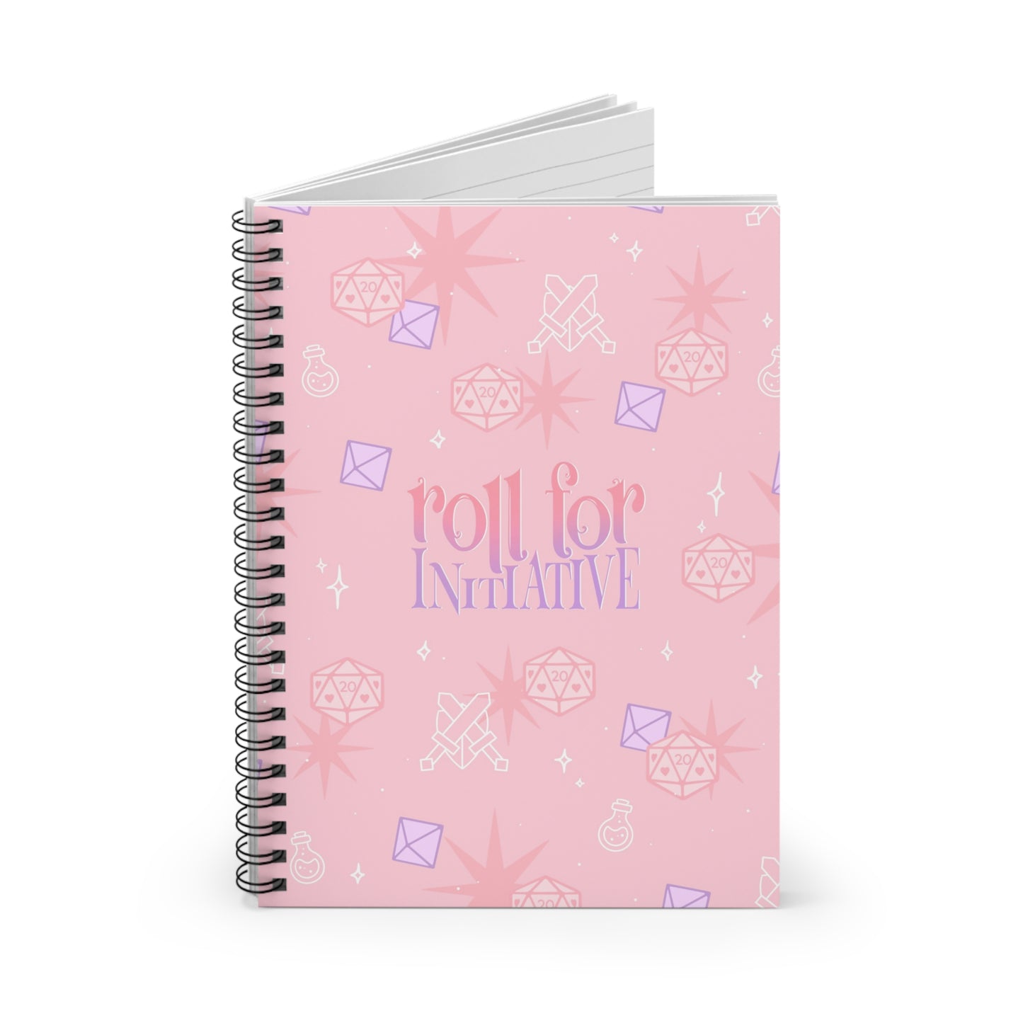 Roll for Initiative Spiral Notebook - Ruled Line